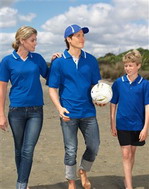 pique stripe polo